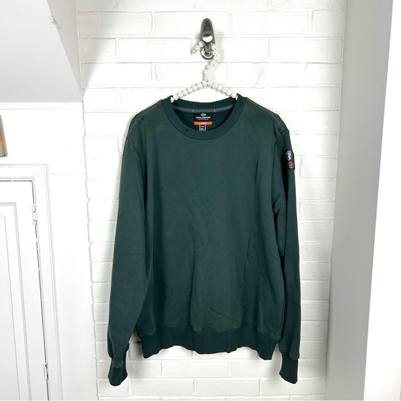 Parajumpers Men’s Green Crewneck Fleece Sweatshirt Size XL - Picture 1 of 11